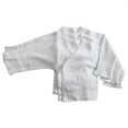 thumbnail image 1 of Bambini 071 NB B Rib Knit Black Long Sleeve Side-Snap Shirt Mitten Cuff, Large, 1 of 1