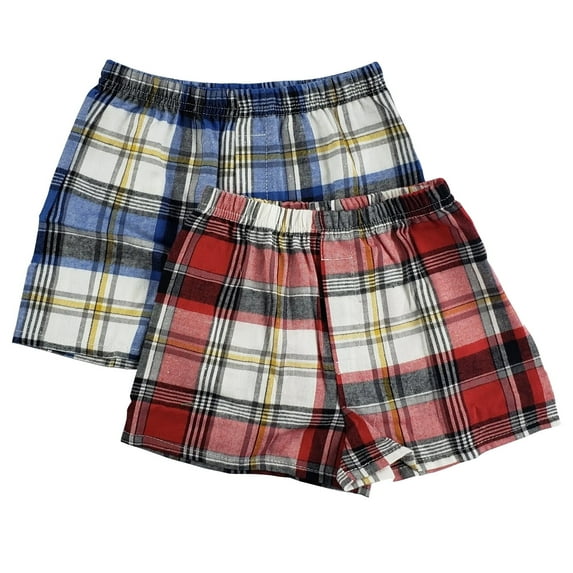 Bambini 4T Toddler Boxer Underwear, Red/Blue(2-Pack)