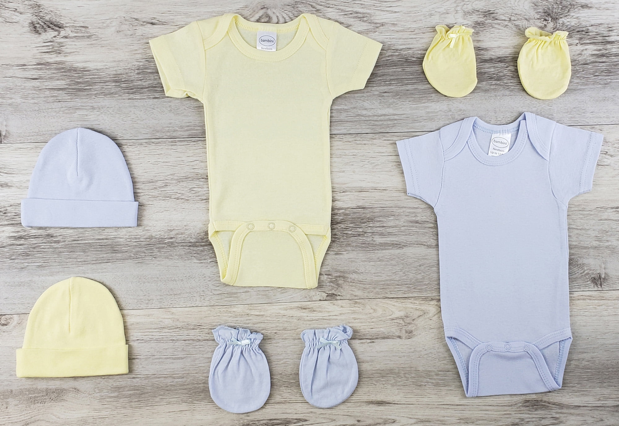 Bambini 7 Pc Layette Baby Clothes Set - Newborn - Walmart.com