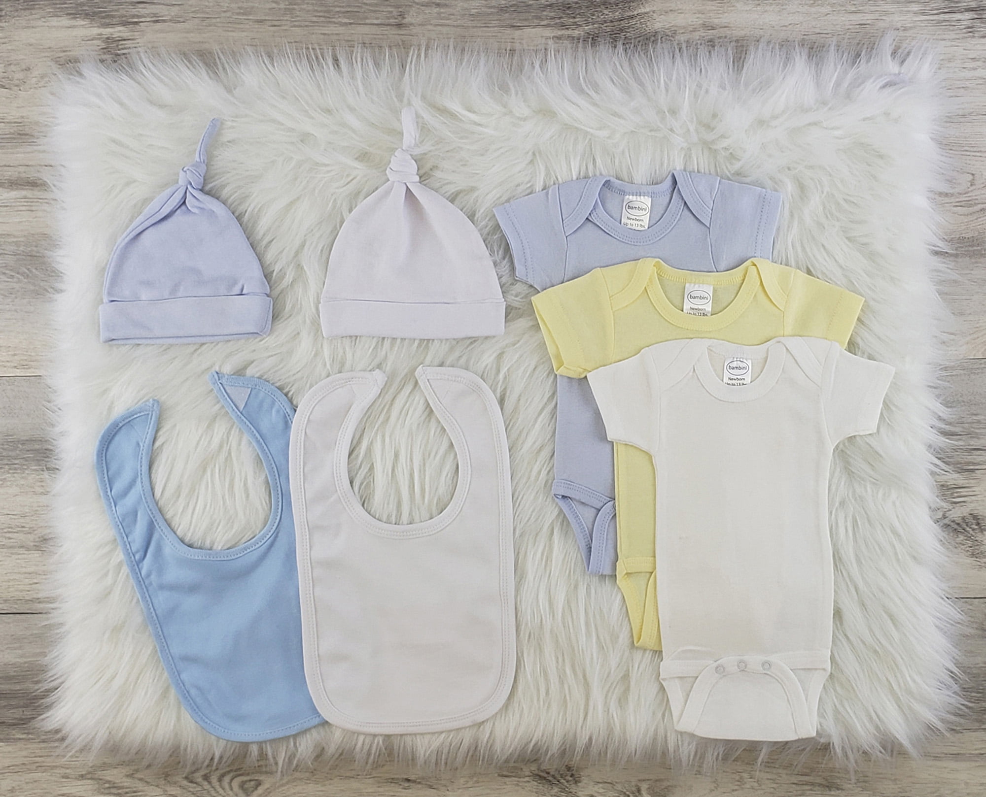 Bambini 7 Pc Layette Baby Clothes Set Newborn