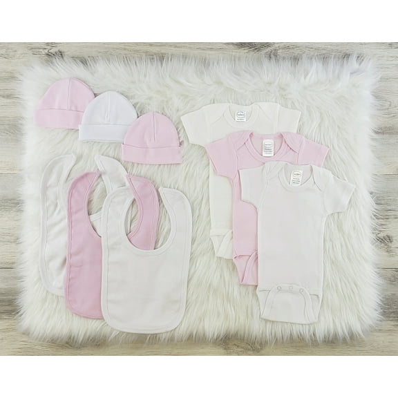 Bambini 9 Pc Layette Baby Clothes Set - Newborn