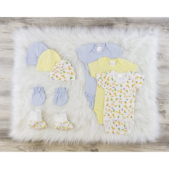 Bambini 9 Pc Layette Baby Clothes Set - Newborn