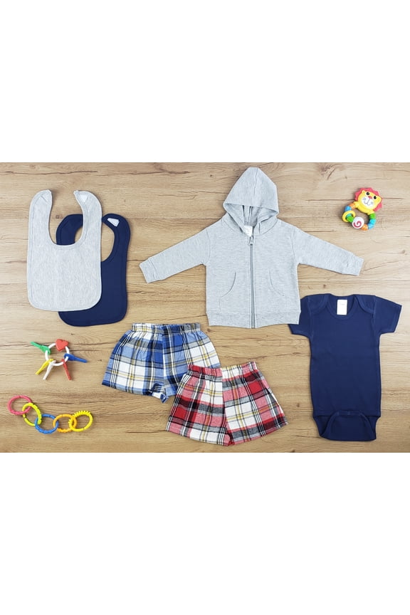 Baby Boy or Girl Newborn Layette Baby Clothes Shower Gift Set, 6-Piece