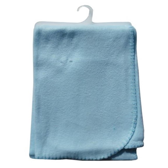 Bambini Baby Boys Blue Solid Color Pastel Soft Polar Fleece Blanket