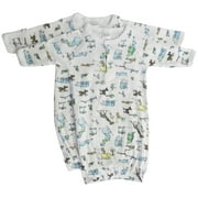 Bambini Baby Girl 100% Cotton Assorted Print Baby Bodysuits, 2-Piece