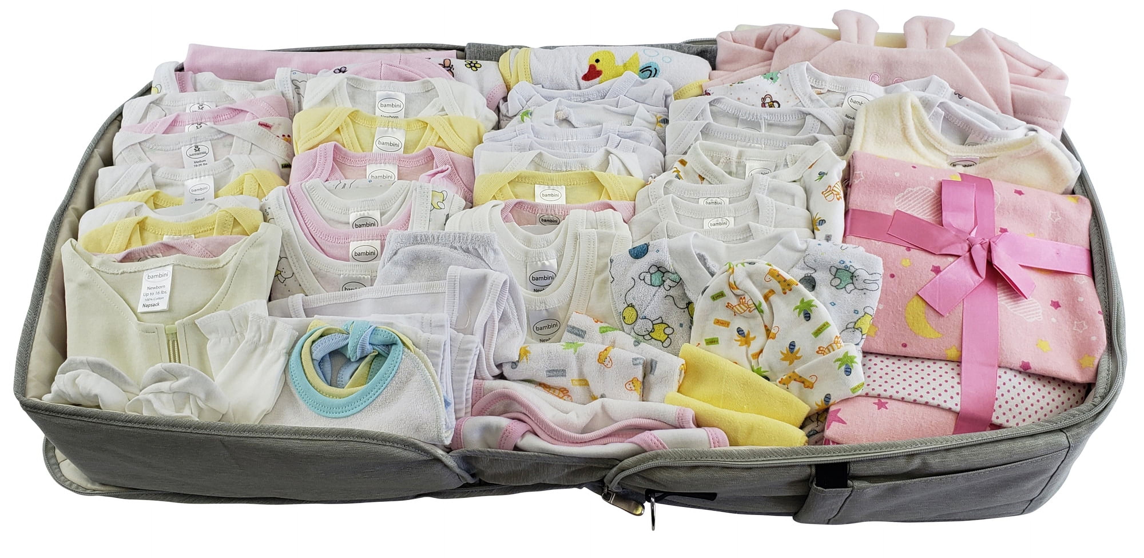 Bambini Baby Girls Clothing Starter Set, 80pc Set