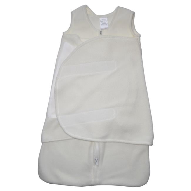 8" Cream White Fleece Swaddle Baby Blanket