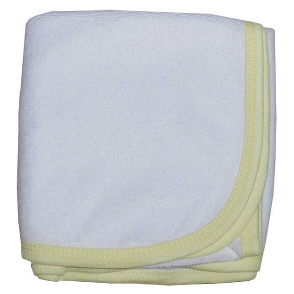 Bambini Baby Unisex Yellow Printed Terry Hooded Infant Bathtowel Bulk