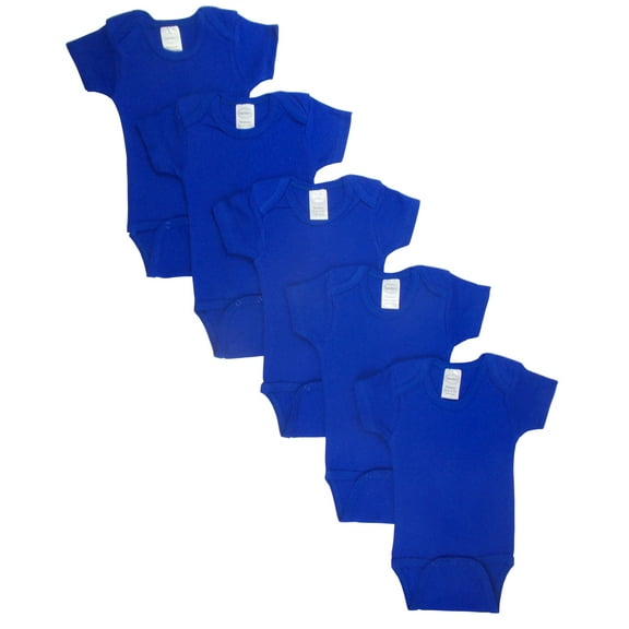 Bambini Blue Bodysuit Onezies (Pack of 5)