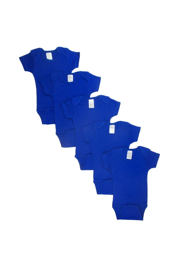 Blue Bodysuits, 5pk (Baby Boys)