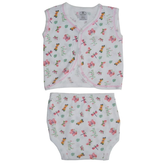 Bambini Diaper Shirt & Panty, 2pc Outfit Set (Baby Boys or Baby Girls, Unisex)