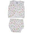 thumbnail image 1 of Bambini Diaper Shirt & Panty, 2pc Outfit Set (Baby Boys or Baby Girls, Unisex), 1 of 2