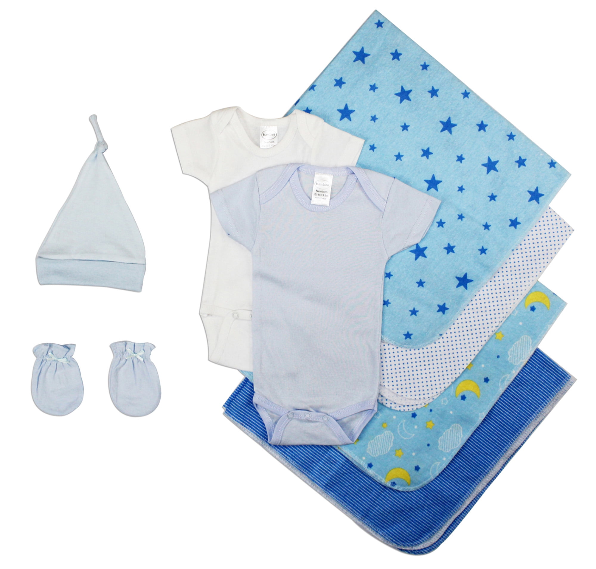 Bambini Essential Baby Shower Layette Gift Set, 8pc (Baby Boys)