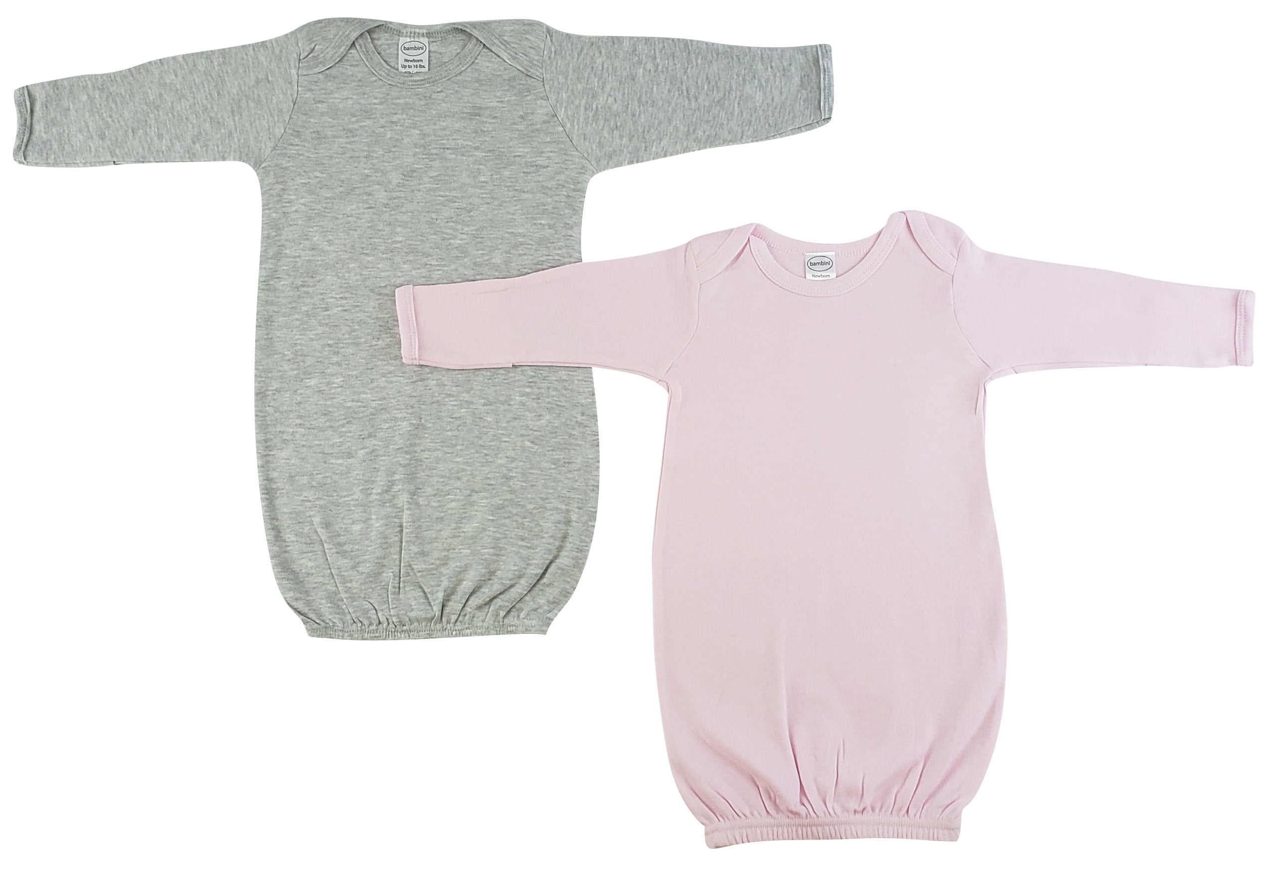 Bambini Girls Newborn Baby 2 Piece Gown Set