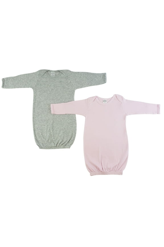 Girls Newborn Baby 2 Piece Gown Set