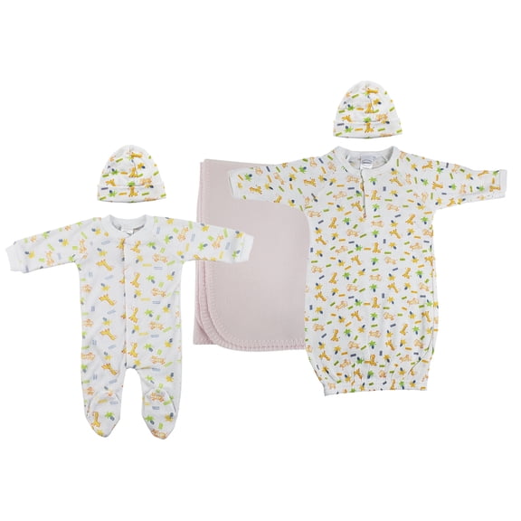 Bambini Girls Newborn Baby 5 Pc Layette Sets