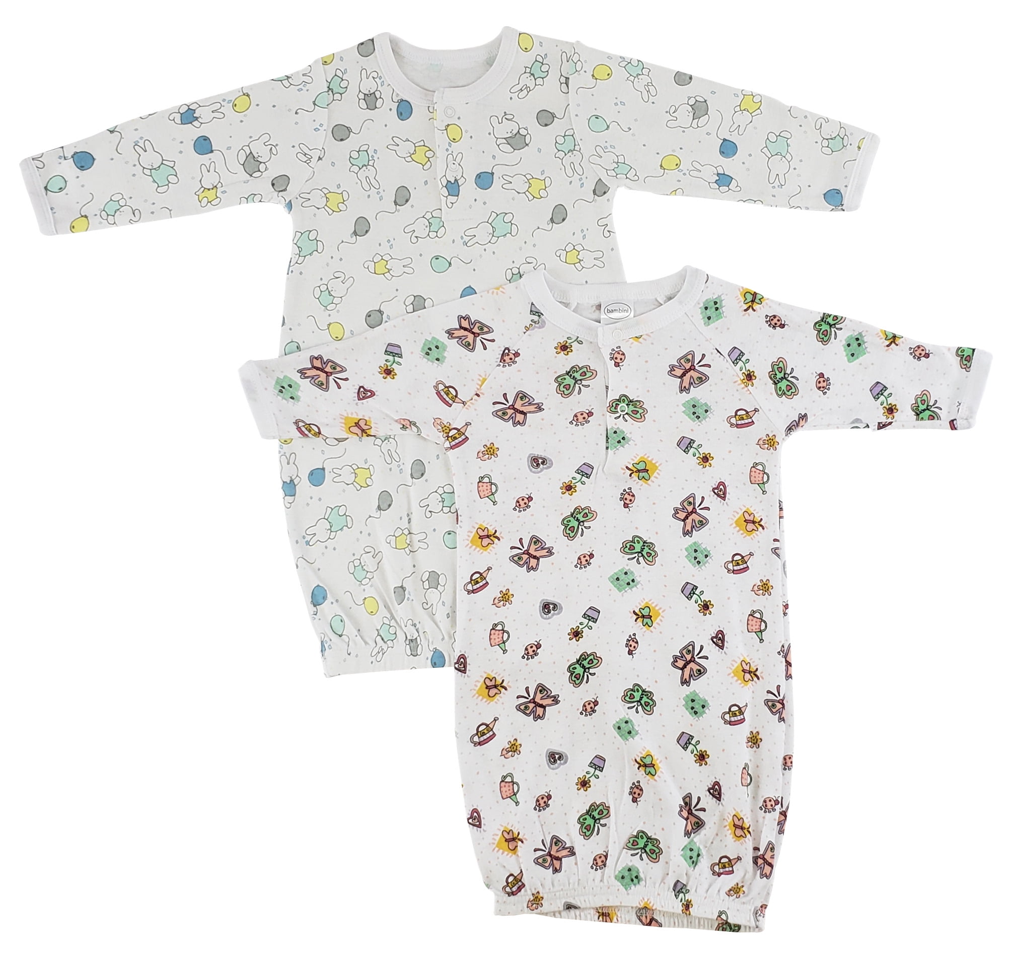 2-Piece Stylish Girl Newborn Gowns, 8"