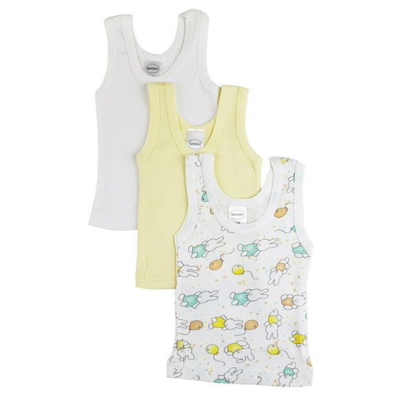 Bambini Layette Girls Printed Tank Top Variety 3 Pack