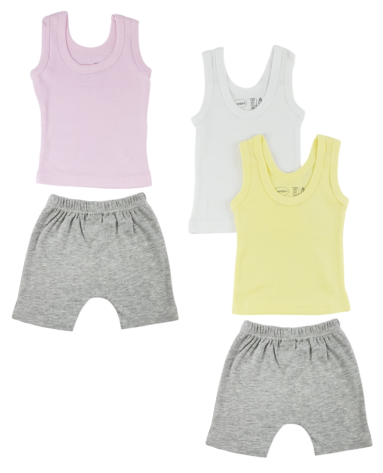 Bambini Girls Tank Tops and Shorts