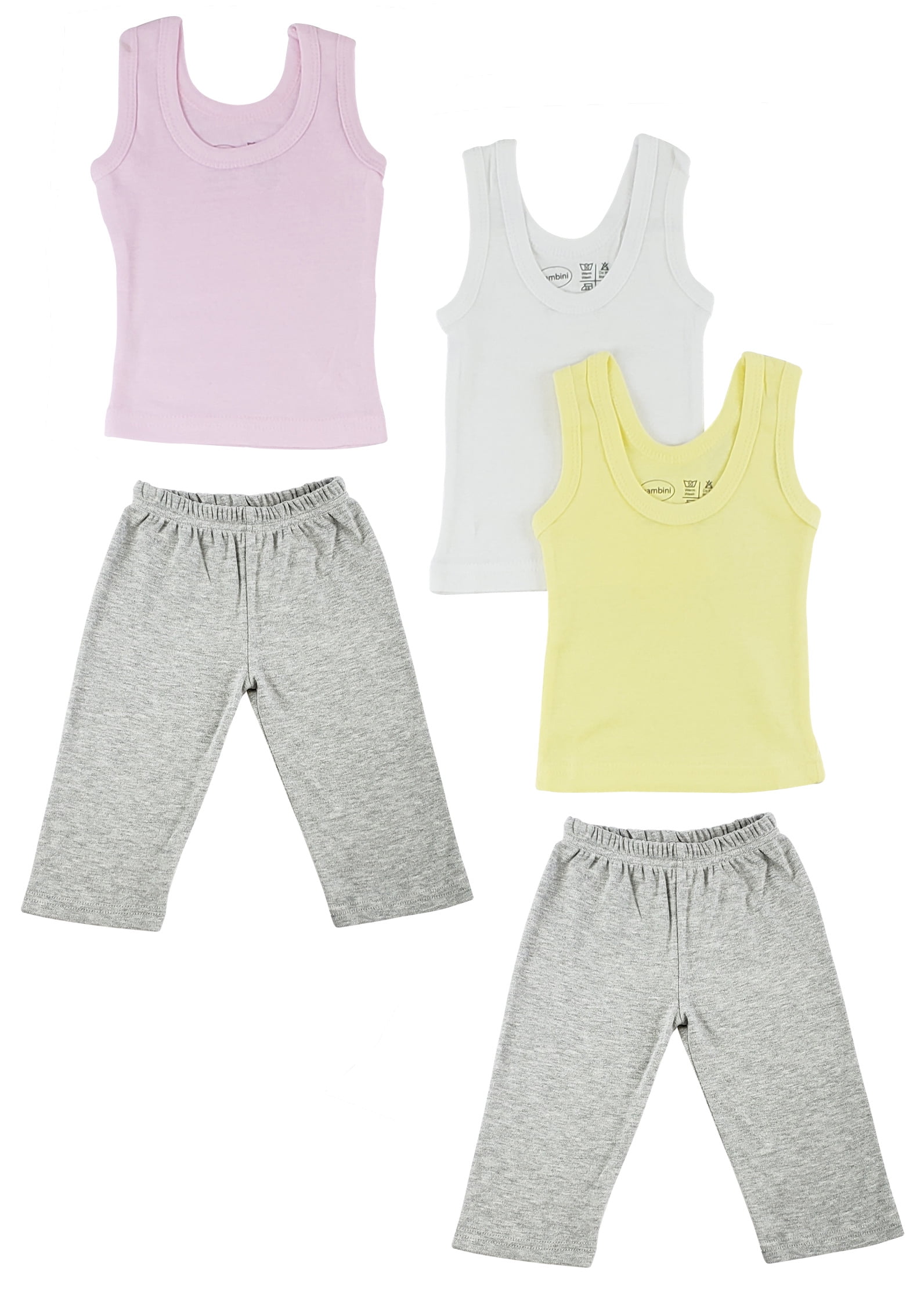 Bambini Girls Tank Tops and Track Sweatpants