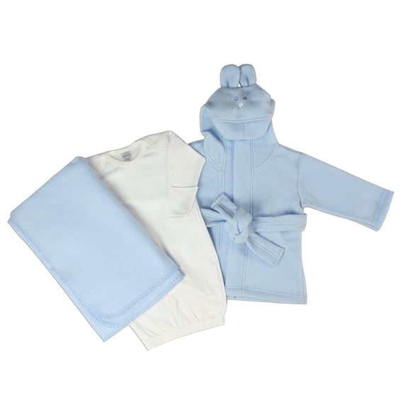 Bambini Gown, Robe & Blanket Baby Shower Layette Gift Set, 6pc (Baby Boys)