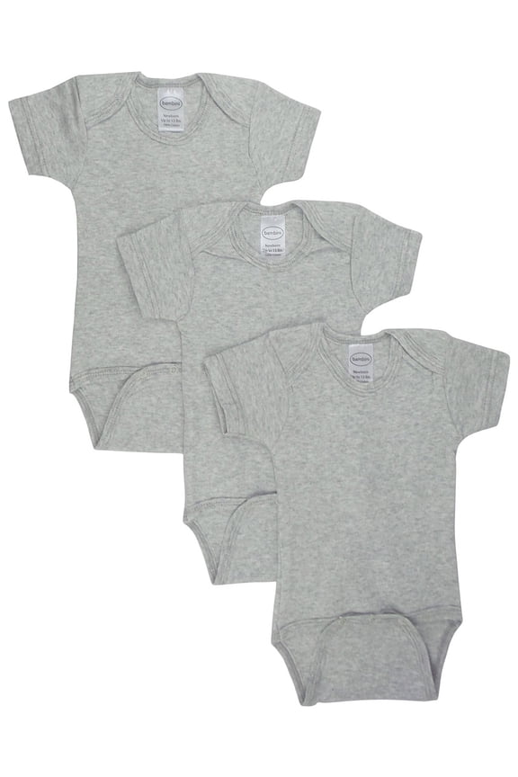 Grey Bodysuit Onezies (Pack of 3)
