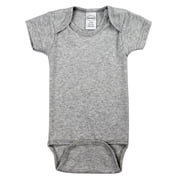 Bambini Grey Short Sleeve Bodysuit Baby Boys or Baby Girls, Unisex