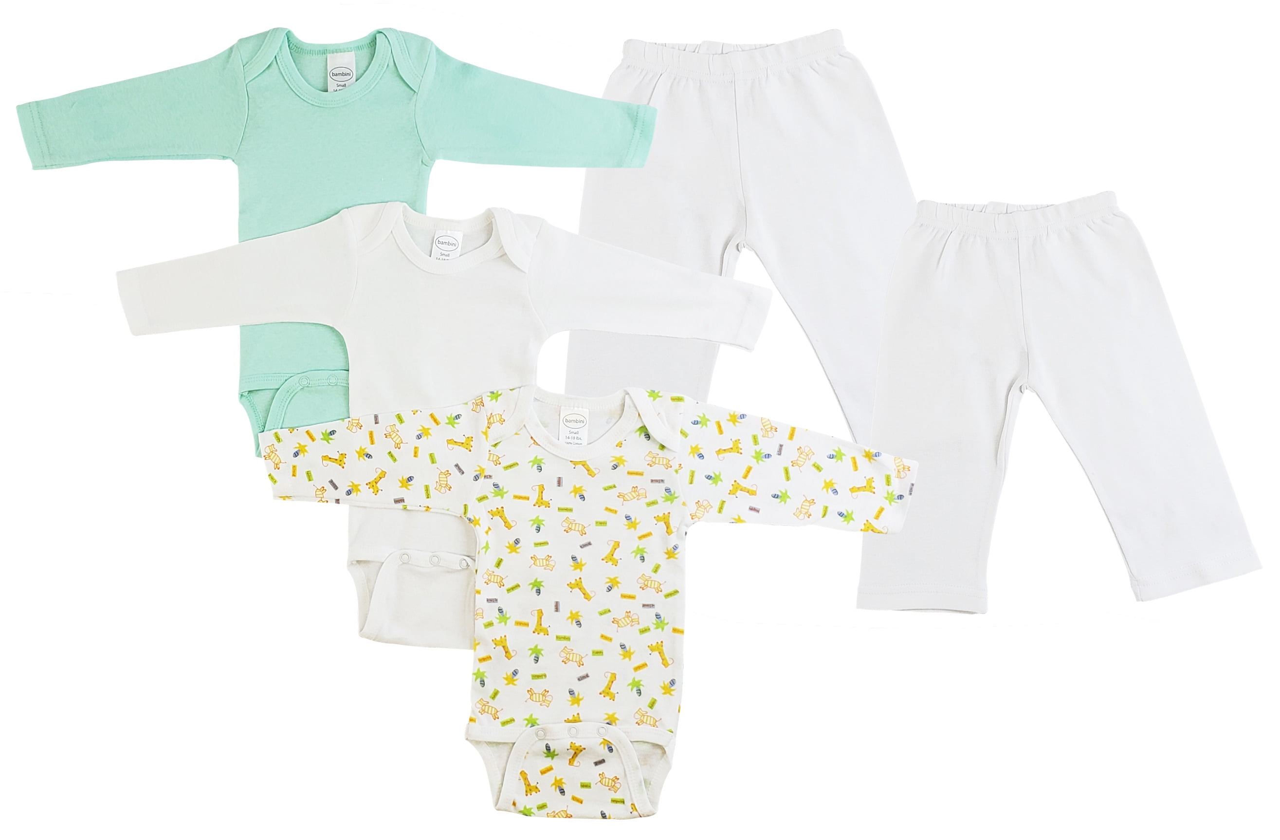 Bambini Infant Boys Long Sleeve Bodysuits and Track Sweatpants