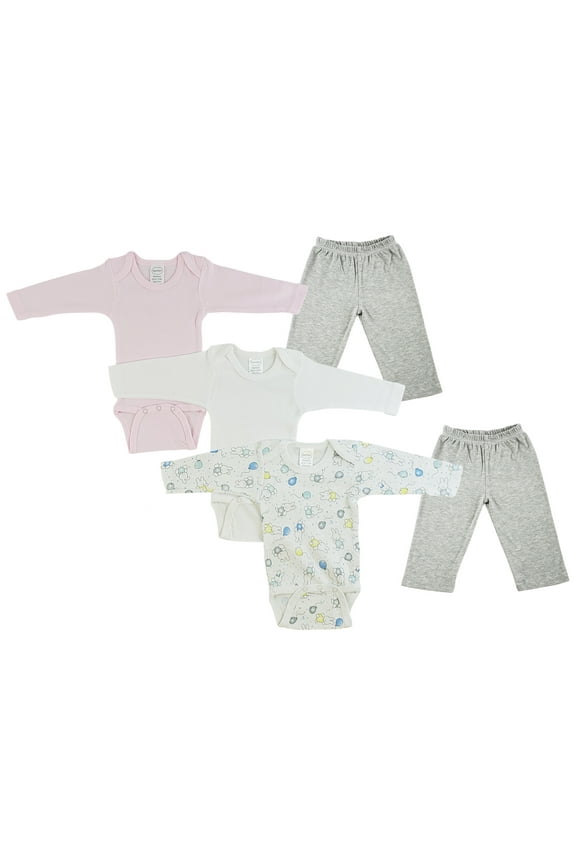 Infant Girls Long Sleeve Bodysuits and Track Sweatpants