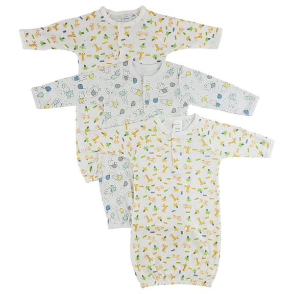 Bambini Infant Gowns - 3 Pack