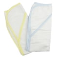 thumbnail image 1 of One Size Infant Hooded Bath Towel (pack Of 2) 021-blue--021-yellow Color:blue / Yellow, 1 of 2