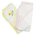 thumbnail image 1 of Bambini Infant Hooded Bath Towel, Duck & Pink, 2 Pack, 1 of 3
