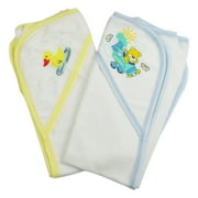 Bambini Infant Hooded Bath Towel, Bear & Duck, 2 Pack