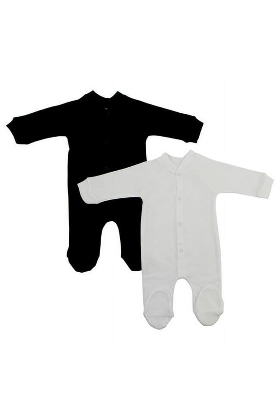 Interlock Black and White Closed-toe Sleep & Play (Pack of 2)