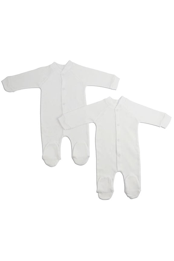 Interlock White Closed-toe Sleep & Play (Pack of 2)