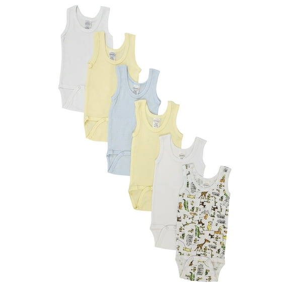 Bambini Layette Baby Boy 6 Pc Onezies and Tank Tops