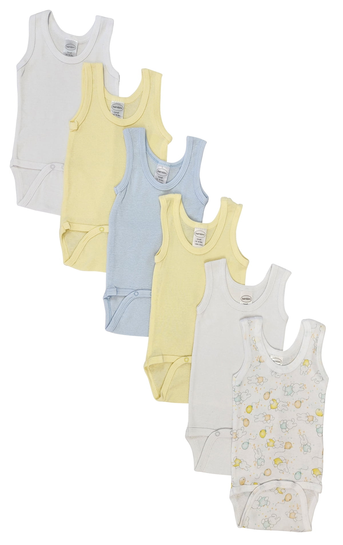 Baby Bambino Bambini Baby Sleeveless Tank Onesies 3-Pack 100