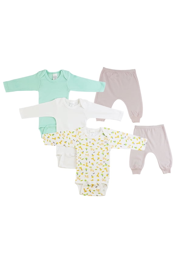 Layette Infant Girls Long Sleeve Onezies and Joggers