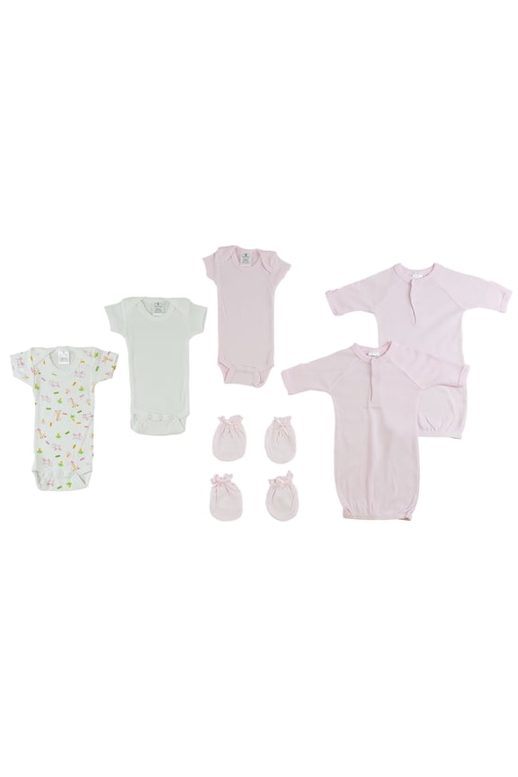 Preemie Girls Onezies, Gowns and MIttens