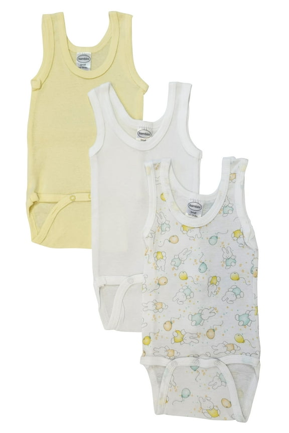Layette Unisex Baby 3 Pc Onezies and Tank Tops