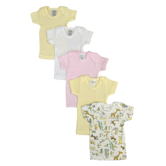 Newborn Unisex Baby 5 Pc Shirts Nc_0488nb Color:white