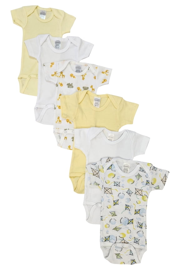 Unisex Baby 6 Pc Bodysuits