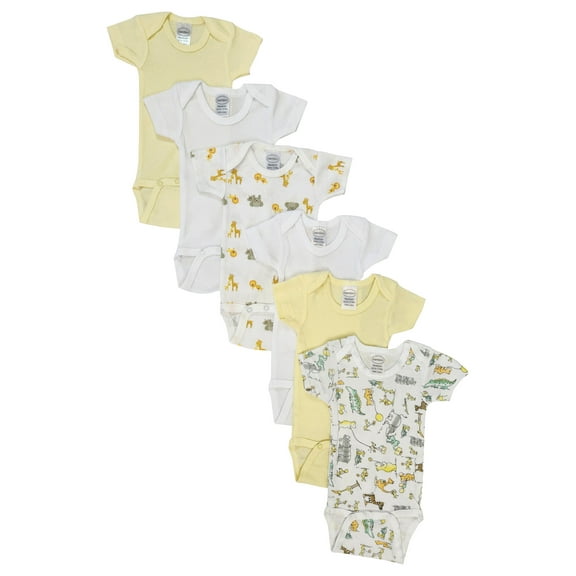 Unisex Baby 6 Pc Bodysuits