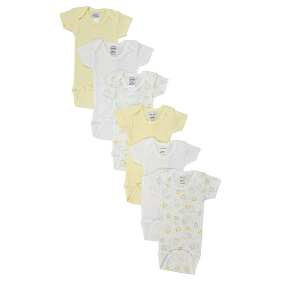Unisex Baby 6 Pc Bodysuits