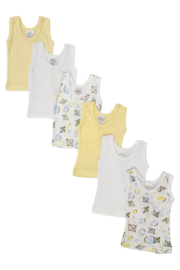 Layette Unisex Baby 6 Pc Tank Tops