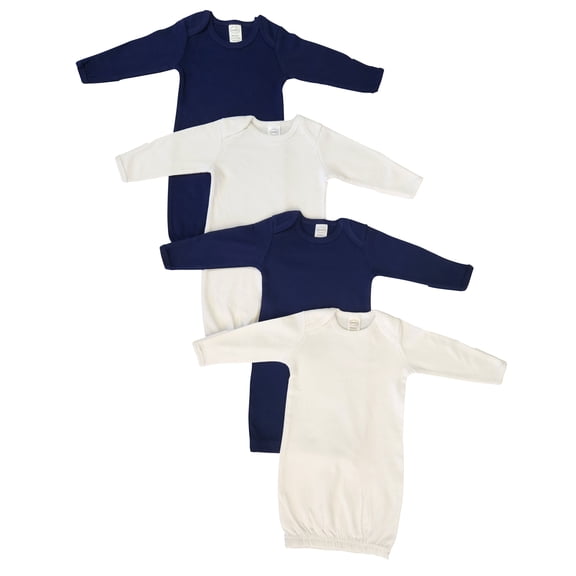 Bambini Layette Unisex Newborn Baby 4 Piece Gown Set