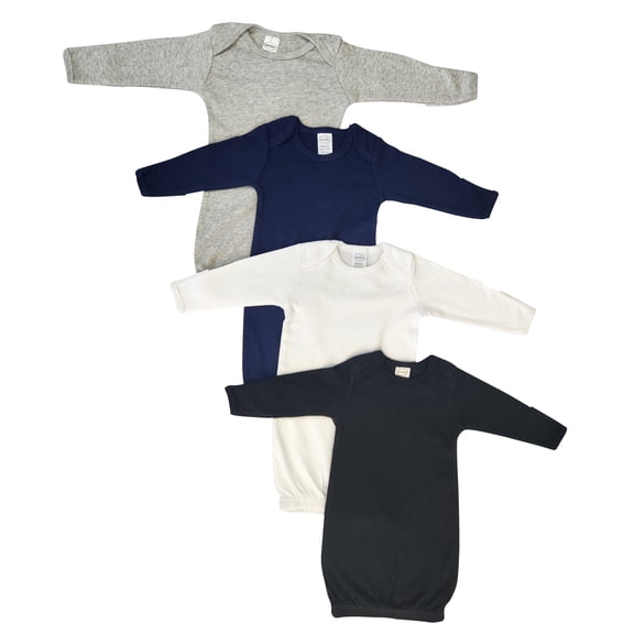 Bambini Layette Unisex Newborn Baby 4 Piece Gown Set
