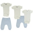 thumbnail image 1 of Bambini Mix N Match Short Sleeve Bodysuits & Joggers Outfit Sets, 5pc (Baby Boys or Baby Girls, Unisex), 1 of 2