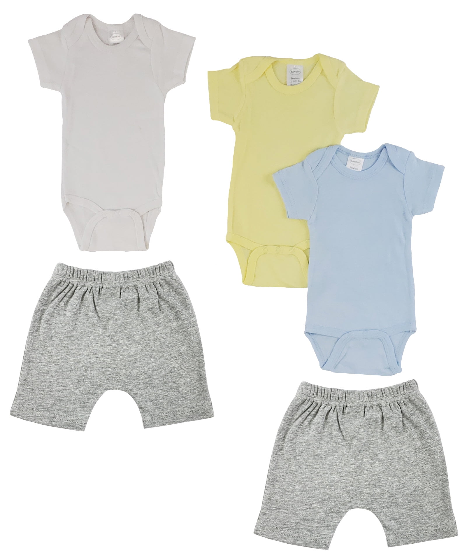 Bambini Mix N Match Short Sleeve Bodysuits & Shorts Outfit Sets