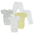 thumbnail image 1 of Bambini Mix N Match Short Sleeve Bodysuits & Track Sweatpants Outfit Sets, 5pc (Baby Boys or Baby Girls, Unisex), 1 of 3